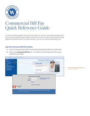 online bill presentment.